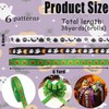 6 Rolls 36 Yards Halloween Ribbons Spider Ghost Web Pattern