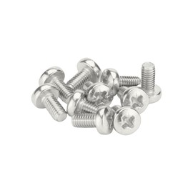 M4 (4mm x 10mm) Pozi Pan Head Machine Screws - A2 Grade Stainless Steel (Pack of 20)