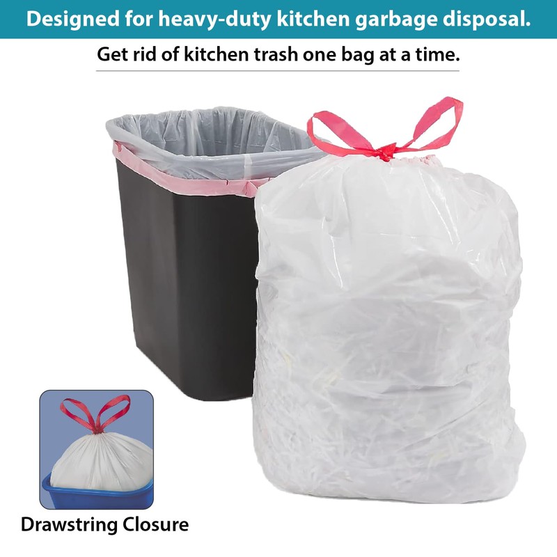 Staples Perk Kitchen Trash Bags, 13 Gallon Garbage Can Liners,