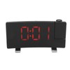 Radio Projection Alarm Clock LED Display Electronic Clock Curved Screen