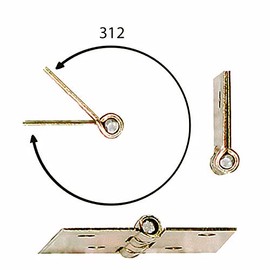 20 Boxes Rolled Hinges 20 x 25 mm Brass Plated