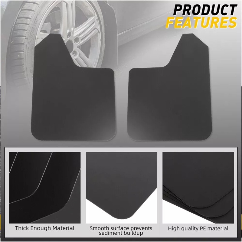 XUKEY 4Pcs Rally Sport Mud Flaps Bendable Splash Mudguard For