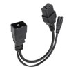 C20 to C7 C19 Y Splitter Power Plug Cord Single