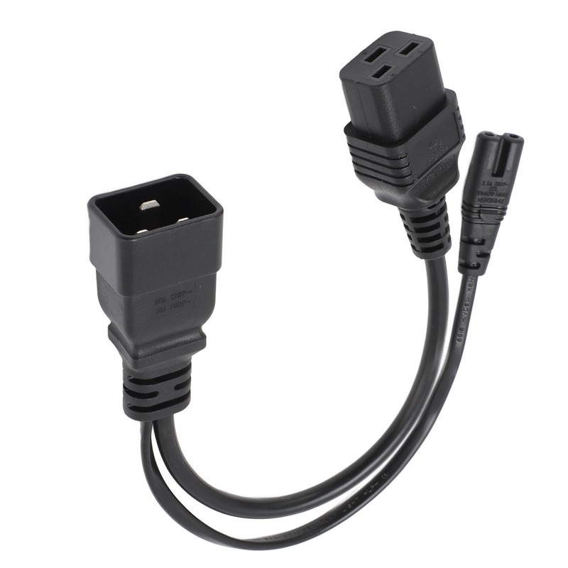 C20 to C7 C19 Y Splitter Power Plug Cord Single