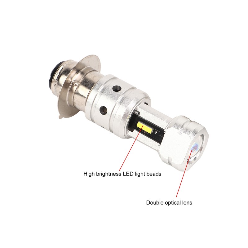 H6 H6M P15D Motorcycle LED Bulb Dual Optical Lens 100W