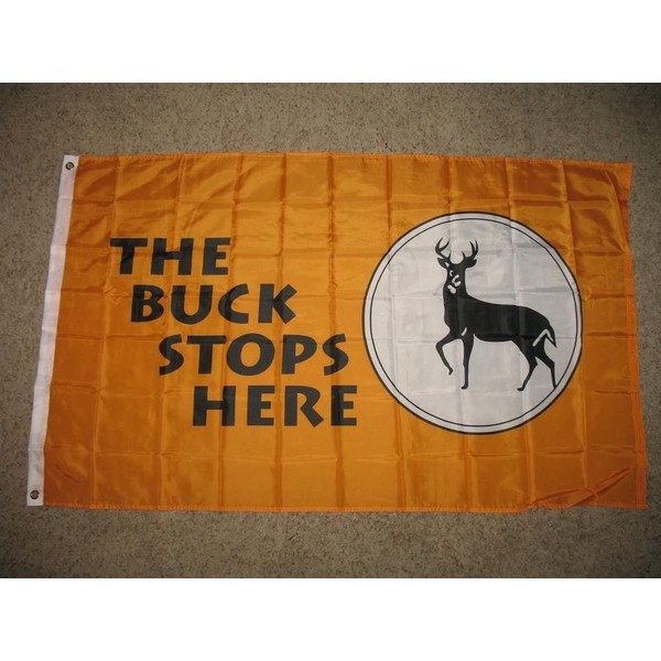 AES The Buck Deer Stops Here Hunter Hunting Redneck Polyester Flag 3x5 Banner
