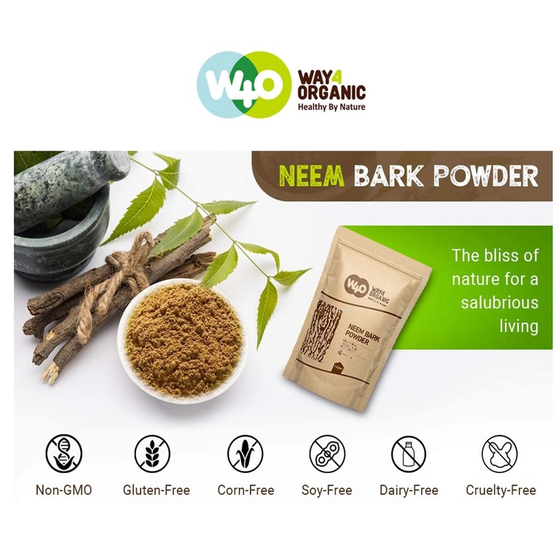 Neem Bark Powder 16 Oz (1 lb), Pack of 2