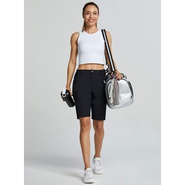 MASKERT Women's Quick Dry Hiking Shorts Lightweight Cargo Shorts Water Resistant Summer Outdoor Travel Camping, Khaki XS