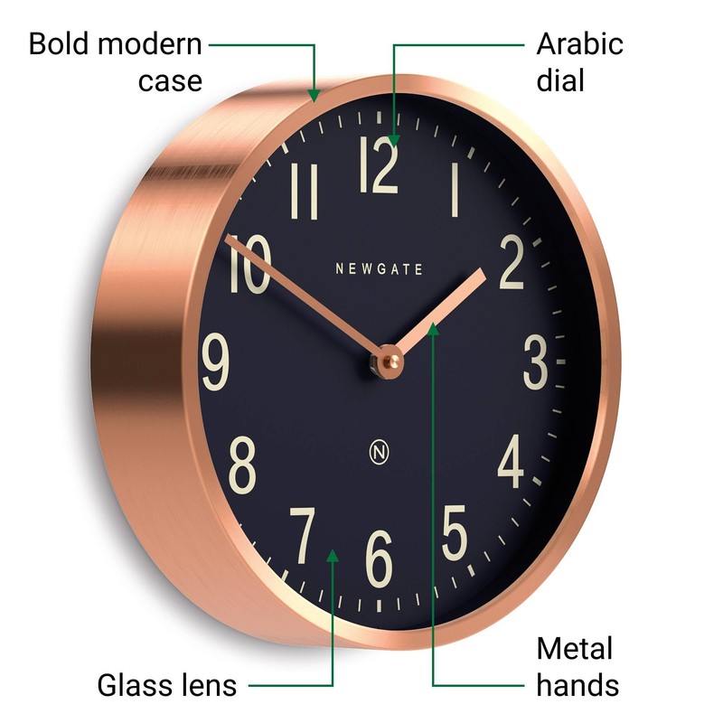 NEWGATE® Master Edwards Wall Clock | Mid Century Style Clock