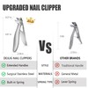 Nail Clippers for Seniors, DEJLIG Angled Head Toenail Clippers for