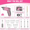 WORKPRO Powerful 3.6V Cordless Electric Eccentric Screwdriver Set with 240