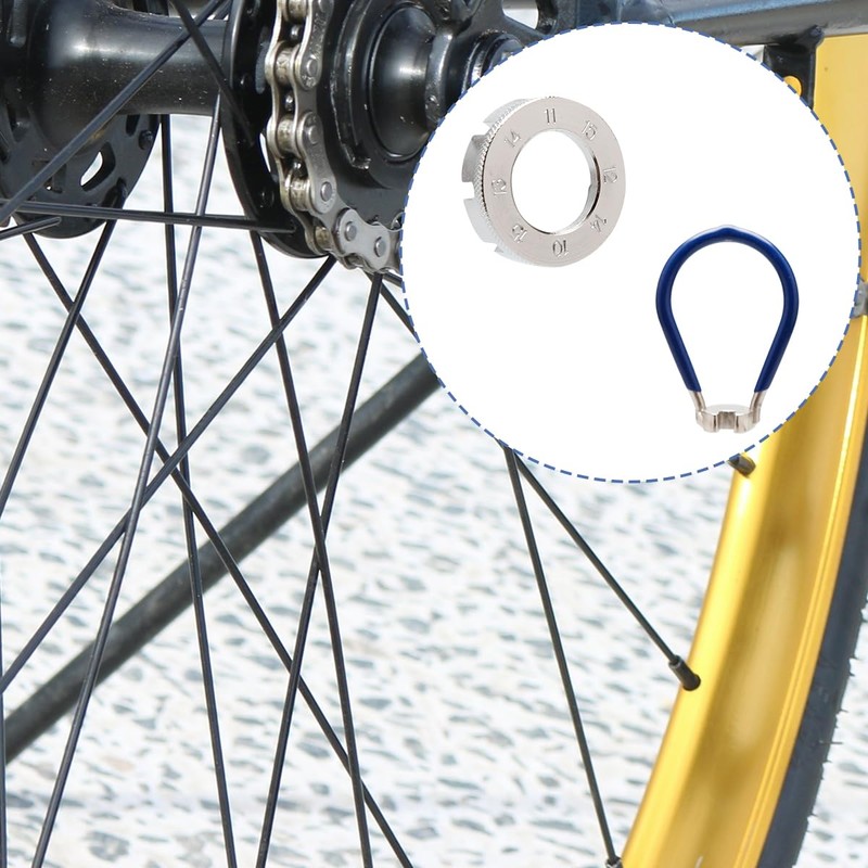 Vanyibro Bicycle Spoke Wrench Tool,6-in-1 Spanner for Adjusting Bicycle and