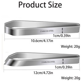 2Pcs Flat + 2Pcs Slant Pliers Remover, Fish Bone Tweezers, Fish Tweezers, Kitchen Tweezers, Stainless Steel Kitchen Fish Bone Remover Tweezers for Removing Fish Bones and Pulling Out Chicken Feathers