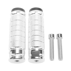 M8 Motorcycle Foot Pegs Anti Skid Rearsets Foot Rest Brake Footpeg Pedals Aluminium Alloy Universal for Bicycle Bike ATVs UTVs Go Karts