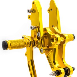 Krace Motorcycle Rearsets Foot Pegs Rear Set Footrests Brake Shift Pedals Fully Adjustable Foot Boards Fit For Honda Grom MSX 125 2017 2018 2019 2020