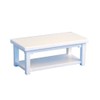 Melody Jane Dolls House Modern White Coffee Table1:12 Scale Living