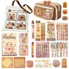 DHUENIOPE Capybara Gifts with Capybara Themed Tote Bag and Stationery