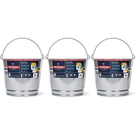 Behrens 1210GS 10-Quart Galvanized Steel Pail - 3 Pack