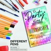 Lhbfsaz Colorful Theme, 15 Invitations with Envelopes, Teen Birthday Party