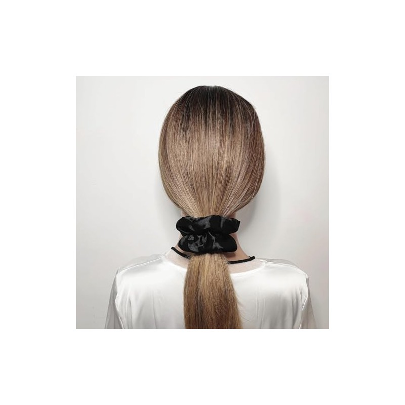 Triko 12 Coleteros de Seda Satinada de 4.5 Pulgadas, Scrunchies