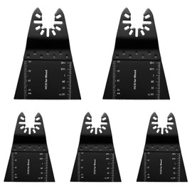 5PCS Oscillating Saw Blades, 68mm High Carbon Steel Multi Tool Blades, Universal Quick Release Cutter Set for Wood Plastic Soft Metal, Compatible with Dewalt
