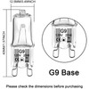VITUNOV G9 Halogen Bulb 25W 120V Dimmable T4 JCD Type