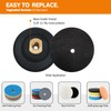 HO-ARYZ 3 Inch Rubber Backer Pad for Angle Grinder -