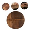 LABRIMP High-class Carbonized Wok Pot Cover Kitchen Wok Lid Wood