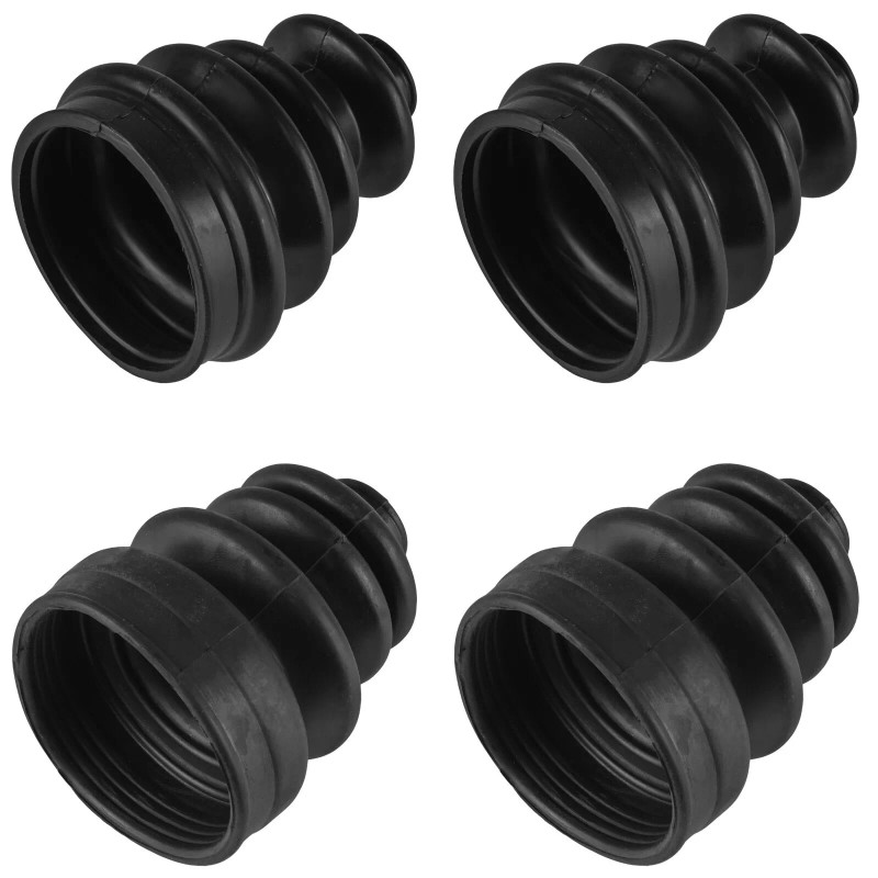 Caltric 2 Front Axle Inner Outer CV Boot Kits for