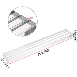 Sumnacon Card Game Stand Board Game Clear Playing Card Stand Acrylic Card Holder Double Card Slots Flower Card Stand Double Groove Transparent Set of 4