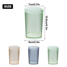 3 Pack Bathroom Tumbler Unbreakable Toothbrush Cups, Plastic Toothbrush Holder, Reusable Mouthwash Cup Bathroom Cup Drinking Cups Makeup Brush Holder (3 Colors)