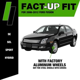 DPAccessories Lug Nuts Compatible with 2006-2012 Ford Fusion | Black OEM Style | Factory Aluminum Wheels Only | Set of 20 Wheel Nuts | DFUS01F-BK/1