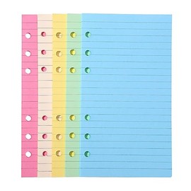 STOBOK 50 A6 Refill, Bible Size Refill, A6 6 Hole Refill, A6 Binder Refill, Loose Leaf Square Notebook, Refill, A6 Maruman, 6 Ring Binder