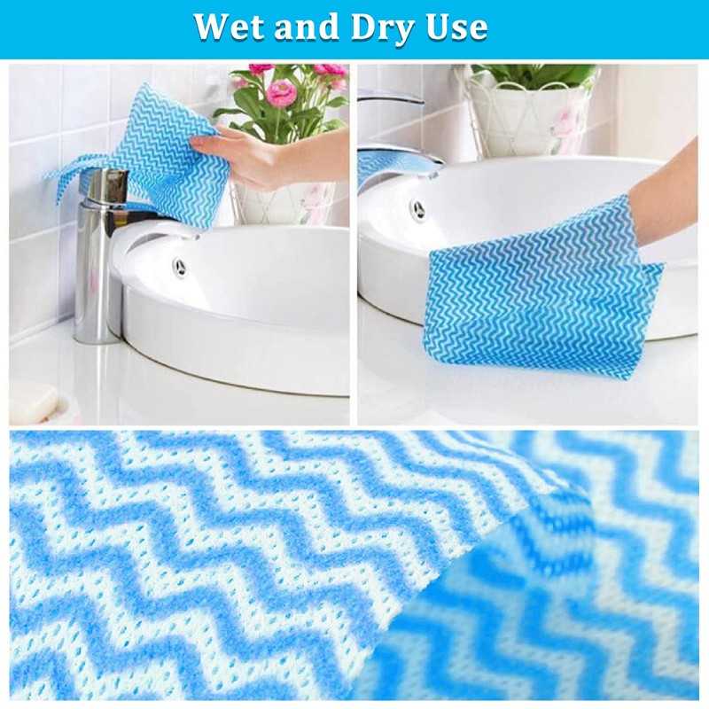 sukevitor 50Pcs Dish Cloths Disposable Cloth roll All Purpose Cloths