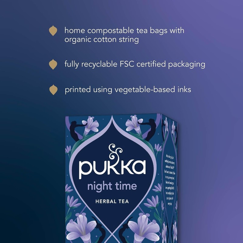 Pukka Herbs Night Time Organic Herbal Tea - 40 Plant