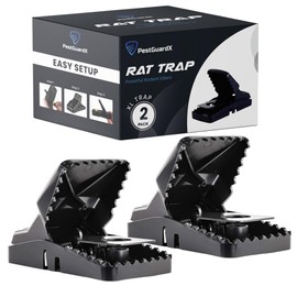 PestGuardX XL Rat Trap 2-Pack – Extra Large Reusable Mouse & Squirrel Trap for Indoor & Outdoor Use