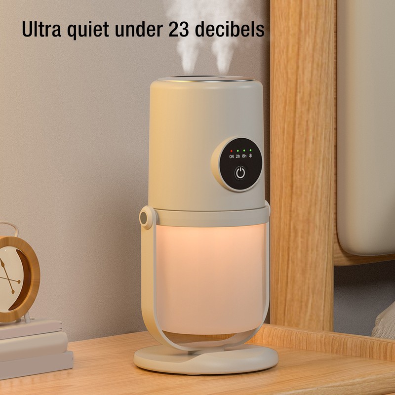 USB Desktop Humidifier Rechargeable Quiet Two Mist Mode 300ML Cool