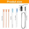 6-Piece Multi-Use Drain Unclogger & Hygiene Kit ， Bathroom/Kitchen Sink