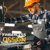 HLDD HANDLANDY Work Gloves Men - 3 Fingerless Work Gloves