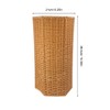HOLIDYOYO Woven Umbrella Stand Basket with Drainage Tray 15.55In Hexagonal