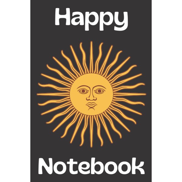 Happy Notebook: 6" x 9" 120 page Blank Lined Doodle