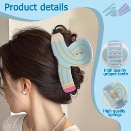 Pencil Hair Clips for Women Girls Back to School Blue Pencil Hairpins Teacher Barrettes Hair Accessories Pencil Hair Barrettes Alligator Clips Party Decor