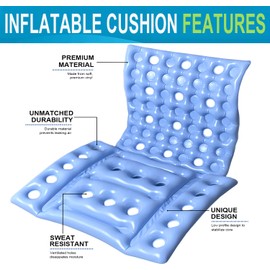 Inflatable Seat Cushions - Waffle Cushion for Pressure Sores - Bed Sore Cushions for Butt - Inflatable Seat Cushion for Travel - Pressure Sore Cushions for Sitting in Recliner