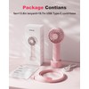 Coohea Mini Handheld Fan, Small Cute Design, 3 Powerful Speeds,