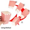 Popcorn Boxes, 24Pcs Striped Wave Paper Popcorn Favor Boxes, Popcorn