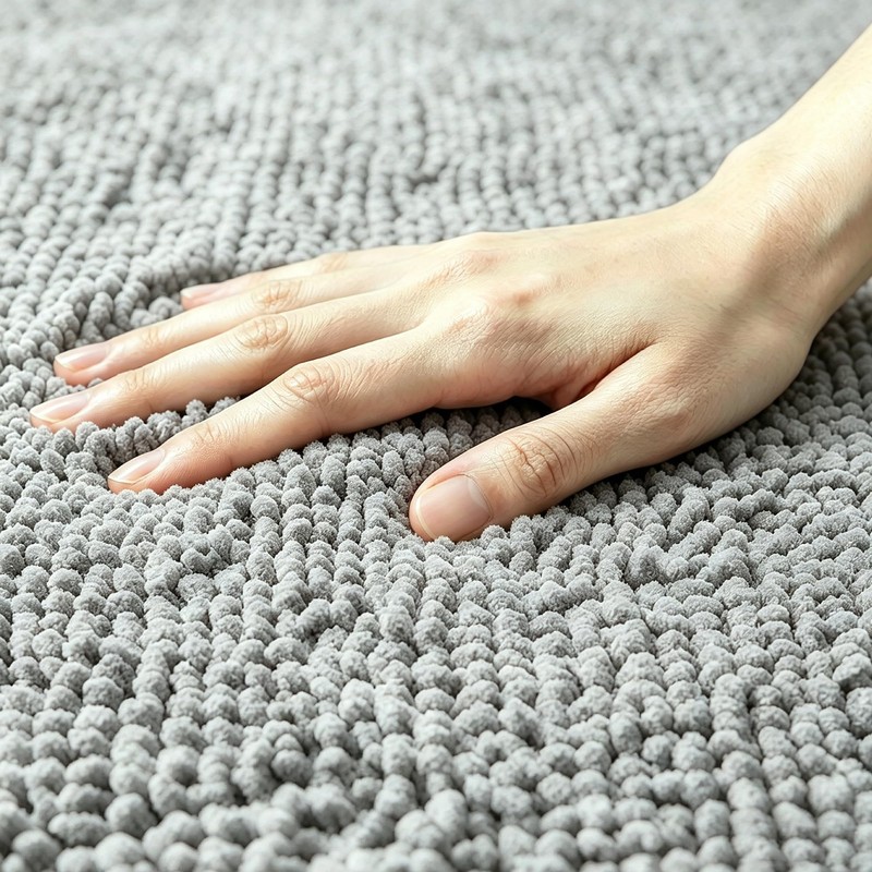 LWYYQB Chenille Bathroom Rugs Mats Carpet 30”x18”,Super Soft Absorbent Quick