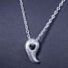 Ryuzu 950 Silver Men’s Three Sacred Treasures Pendant, Yashakui Magatama