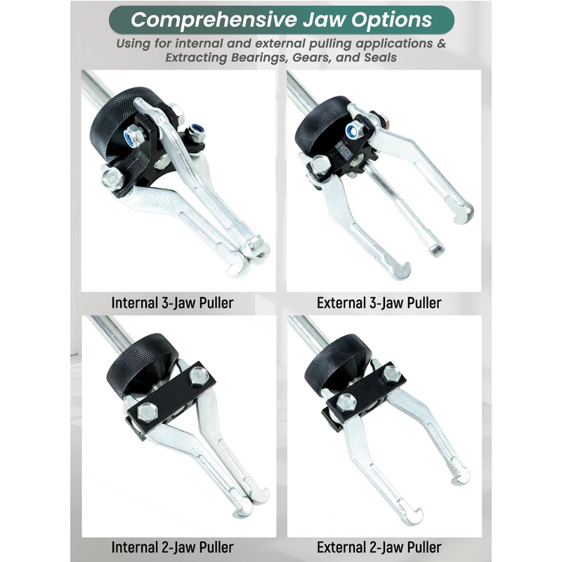 Punmew Slide Hammer Puller Set 19 PCS Front Wheel Hub