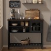 ChooChoo Farmhouse Coffee Bar Cabinet, Buffet Cabinet with Storage, Sideboard