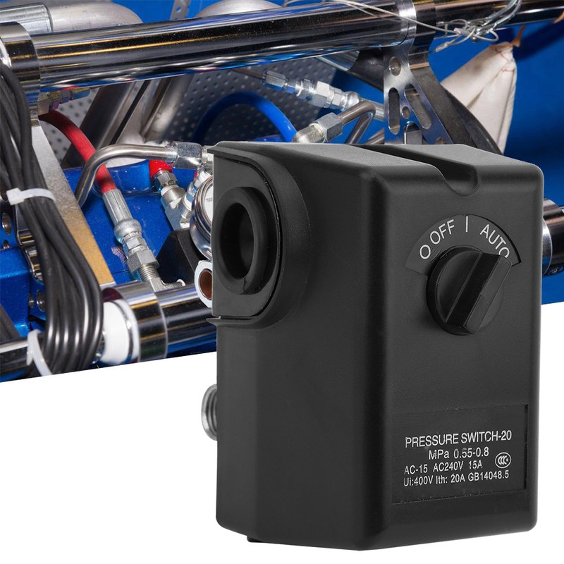 Air Compressor Air Pump 4-Way Pressure Switch AC240V 8kg Precision